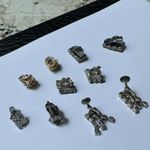 Lot Of 5 Prong Set Rhinestone Screw On / Clip Photo 8