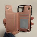 iPhone 12Pro Max Fashion Flip Cards Holder Wallet Case Rose Gold Photo 7
