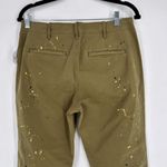 Gap NWT  Women's Straight Leg Khaki High Rise‎ Splatter Pants Oak Moss Size 6 Photo 12