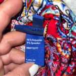 Apt. 9  Skirt Large Red Paisley Midi A-Line Pull On Photo 4