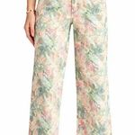 Sam Edelman women's size 10 water color tie dye wide leg stretchy CHELSEA jeans Photo 0