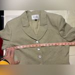 Le Suit  Petite Blazer Suit Jacket Size 12P Celery Business Professional New Photo 2
