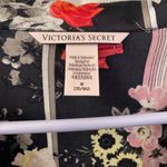 Victoria's Secret  Black Floral Pajama Shirt Dress Photo 1