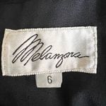 Melanzana Skirt Black Suede Laser Cut Design Soft Leather USA Made Size 6 Photo 3