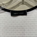 New Look  Textured Bodycon Cutout Mini Dress White Size 10 Photo 3