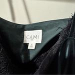 Cami NYC  emerald green silk body suit with black lace | S Photo 2