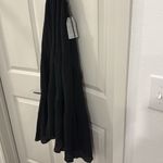 ASTR NWT THE LABEL Puff Sleeve Cutout Gauze Midi BLACK linen dress xS Photo 4