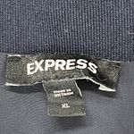 EXPRESS Tops Womens XL Navy Blue Cotton Eyelet V Neck Cottagecore Boho Feminine Photo 12