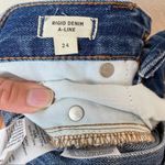 Madewell Rigid Denim A-Line Mini Skirt in Hughes Wash Size 24 Photo 4