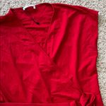 NWOT MNG Casual Vibrant Red Sleeveless Wrap Mini Dress w/ Ruffle Hem Photo 2