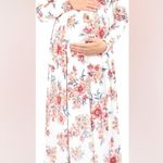 Mother bee Maternity Dress Cowl Neck Photo 2