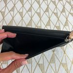 Coach Black and Cream Leather Clutch Wallet Photo 2