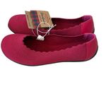 Dearfoams  women’s misty ballet flats washable memory foam in Venetian red Sz 7 Photo 4