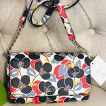 Kate Spade  Red and Blue Floral Crossbody Bag Photo 0