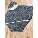 Michael Kors Michael Sherpa Lined Hoodie Zip Up Jacket Gray Soft Knit Women M Photo 5