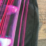 Bisou Bisou  fuchsia black stretch pencil skirt xl Photo 3