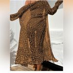 3 Pieces Bikini Set Geo Print Drawstring Swimsuit with Cover Ups Kimono Black Size L Photo 1