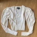 Daniel Rainn White Button-Up Cardigan Photo 0