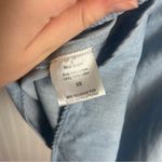 Anthropologie Love The Label Puff Sleeve Open Back Minidress Size XS H34 Blue Photo 11