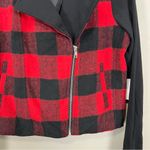 Jack by BB Dakota NWT Jack by‎ BB Dakota Red & Black Plaid Moto Jacket Size M Photo 3