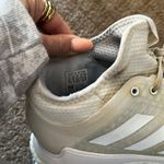Adidas  Cream and White Sneakers with Knit Upper WORN! Photo 5