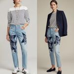 Ralph Lauren NEW Polo  The Avery Boyfriend Kipton Wash Patchwork Star Print Jean Photo 1