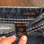 Seven7  Women's Boot Cut Jeans in Distressed Blue Photo 1