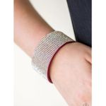 Paparazzi Roll with the Punches Pink Bracelet Photo 0