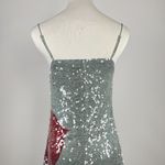 Farm Rio $450 NWOT  Blue Sequins Anthurium Flowers Slip Maxi Dress Size S Photo 11