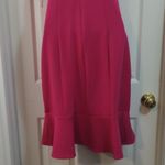 Guess  Los Angeles Hot Pink Spaghetti Strap Cocktail Ruffle Trim Dress Size 6 NWT Photo 7