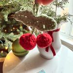 Handmade  Crochet Cherry Keychain | Cute Fruit Bag Charm | NWT Photo 3