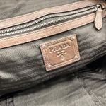 Prada  Milano Authentic Glacecalf Sfumato Leather Handbag Brown Italy Photo 9