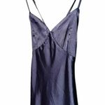 Lulus Dress One Last Glance Satin Backless Slip Dress Navy Blue Size Medium Photo 7