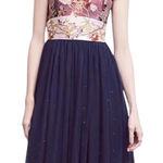 Moulinette Soeurs Anthropologie Moulinette Soeurs Floral Embroidered Tulle Party Dress Sz 0 Fairy Photo 0