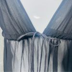 malene birger sheer tank top beaded silk strappy tie tank top 34 shirt lingerie Black Size M Photo 5