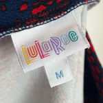 LuLaRoe • Red Blue Patterned Cassie Skirt Photo 2