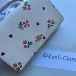 Coach Chalk Anna Crossbody Foldover Clutch With Heart Petal Print Photo 0
