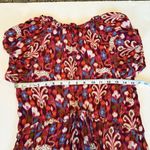 Anthropologie  Robin Mini Dress XS Red Pink Babydoll Floral Ruffled Tiered Fairy Photo 9