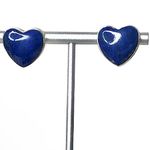 JAY KING DTR Sterling Silver Lapis Lazuli Cabochon Inlay Heart Earrings Blue Photo 0