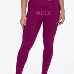 CLS Sportswear V Waist Scrunch Confort Leggings Purple Size S/M Photo 0