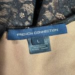 French Connection  Thora Lula Ponte Lace Jersey Dress Women's Large Black NWT Photo 5