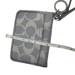Coach Gray Coated Canvas Card Holder Wallet Wristlet Photo 7
