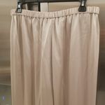 St. John ππ Liquid Satin Pant Elastic Back Pull-On Wide-Leg ~ Travertine M NWOT Photo 13
