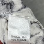 J Jill Cardigan Tunic Top Womens M‎ Button Front 3/4 Sleeve Leaf Print Casual White Size M Photo 3