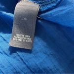 Aerie  Blue Cotton Gauze Blouse, Large Photo 4