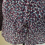 Tory Burch Red Blue Silk Cinch Tunic Top 0 Colorful Women’s confetti Photo 3