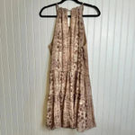 Anthropologie  Drew pink/mauve halter sleeveless tiered dress size medium D39 Photo 5