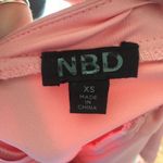 NBD  Leo blush cutaway back mini skater dress Photo 5