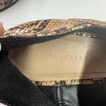ZARA  Shoes Womens Size 39 8 US Snake‎ Print Loafers Brown Faux Leather Flats Photo 5