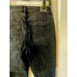 American Eagle  Womens Jeans Black Size 4 Xlong Mom Straight Jean distressed Photo 3